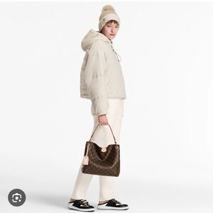 Authentic Louis Vuitton classic monogram Graceful Pm hobo bag in peony